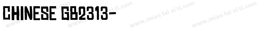 CHINESE GB2313字体转换